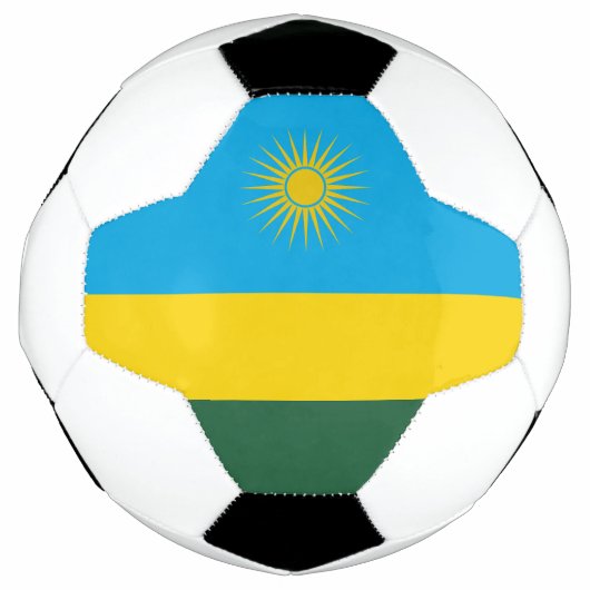ルワンダの国旗 サッカーボール (正面)