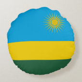 ルワンダの国旗 ラウンドクッション (裏面)