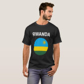 ルワンダの旗 モダン Tシャツ (正面フル)