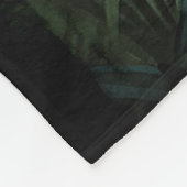 ルワンダジャングルのシルバーバックゴリラ フリースブランケット (角)