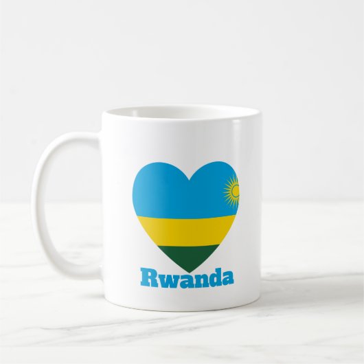 ルワンダハート国旗 コーヒーマグカップ (左)