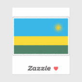 ルワンダ共和国国旗 シール (シート)