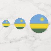 ルワンダ国旗 コンフェッティ (正面)