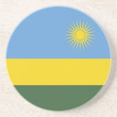 ルワンダ国旗 コースター (正面)