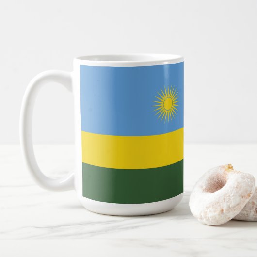 ルワンダ国旗 コーヒーマグカップ (ドーナツ)