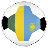 ルワンダ国旗 サッカーボール (回転)
