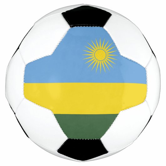 ルワンダ国旗 サッカーボール (正面)
