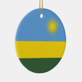 ルワンダ国旗 セラミックオーナメント (右)