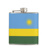 ルワンダ国旗 フラスク (正面)