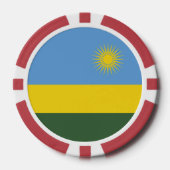ルワンダ国旗 ポーカーチップ (正面)
