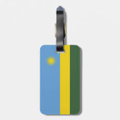 ルワンダ国旗 ラゲッジタグ (裏面縦)