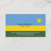 ルワンダ国旗 名刺 (裏面)