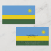 ルワンダ国旗 名刺 (正面/裏面)