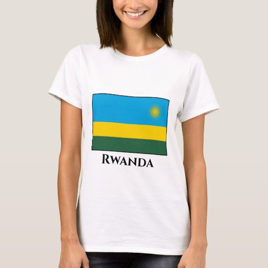 ルワンダ国旗 Tシャツ (正面)