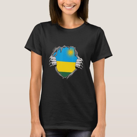 ルワンダ国旗 Tシャツ (正面)