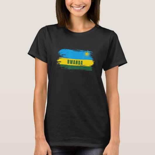 ルワンダ東アフリカ国旗 Tシャツ (正面)