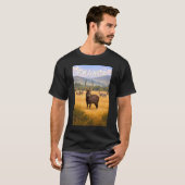 ルワンダ イラスト 旅行 アート ヴィンテージ Tシャツ (正面フル)