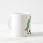 ルンゲルン湖 スイス 地図 コーヒーマグカップ (正面左)