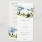 ルンゲルン スイス 風景 結婚式プログラム 招待状 (正面/裏面)