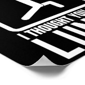 ルンゲ私考えはランチジムおもしろいトレーニングTと言った ポスター (角)