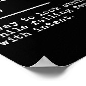 ルンジおもしろい定義フェンシング剣の移動引用文フェ ポスター (角)