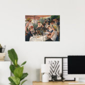 ルンチョンオブボートパーティーピエールオーギュストルノアール ポスター (ホームオフィス)