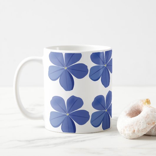 ルンバゴの花 コーヒーマグカップ (ドーナツ)