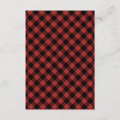 ルンバジャックのプラッドエバーグリーン結婚式の披露宴 エンクロージャーカード (裏面)