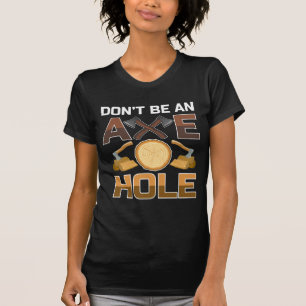 ルンバーおもしろいジャックAXウッドワーキング引用文 Tシャツ