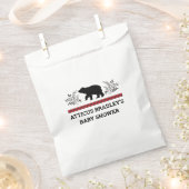 ルンバージャックベア男の赤ちゃんのバッグ フェイバーバッグ (クリップ留めされた状態)