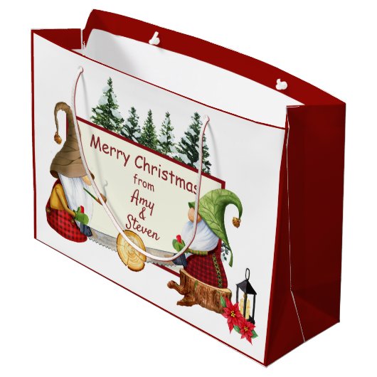 ルンバージャック格言ズクリスマス ラージペーパーバッグ (裏面アングル)