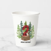 ルンバージャック2ndバースデーバッファロープレイド紙カップ 紙コップ (裏面)