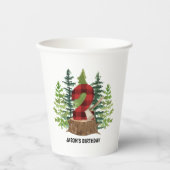 ルンバージャック2ndバースデーバッファロープレイド紙カップ 紙コップ (正面)