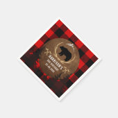 ルンバージャッパーソナライズされたクボーイ誕生日 スタンダードカクテルナプキン (角)