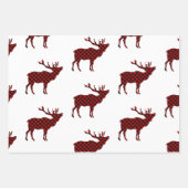 ルンバージャッ素朴クプレイドホリデー ラッピングペーパーシート (正面3)