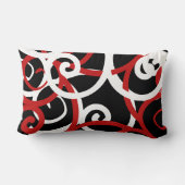 ルンバーホワイト&ブラックモダン抽象芸術デザイナーLumb ランバークッション (裏面)