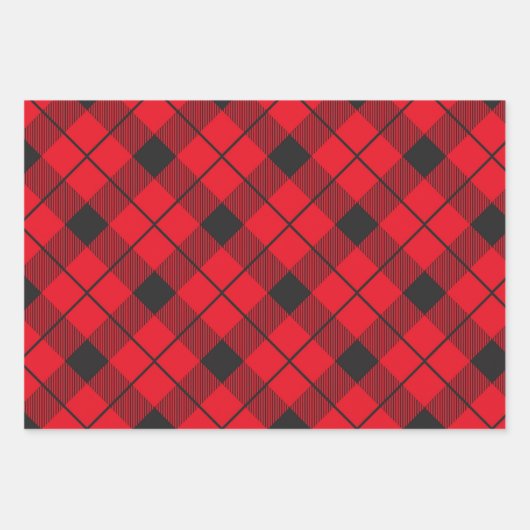 ルンバ素朴ジャックプレイド|クリスマスツリーと軸 ラッピングペーパーシート (正面)