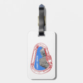 ルンピーリッジロック登山カラビナー ラゲッジタグ (裏面縦)