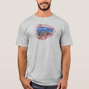 ルンピーリッジロック登山カラビナー Tシャツ