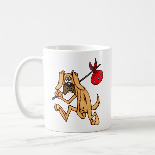 ルンペンのつまらない漫画犬 コーヒーマグカップ (左)