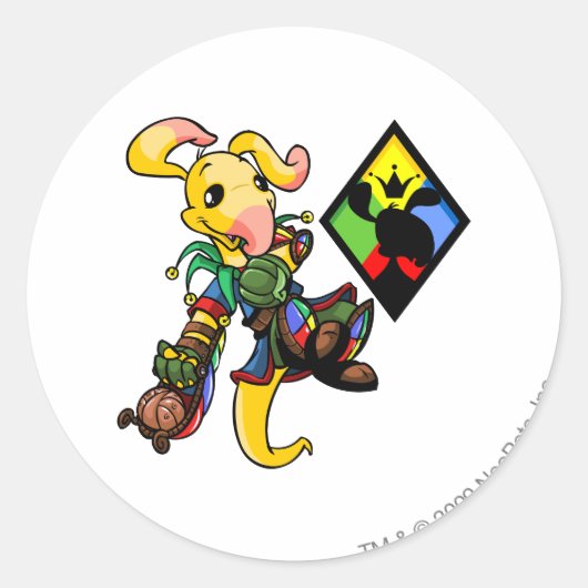 ルーアイランドチームキャプテン1 ラウンドシール (正面)