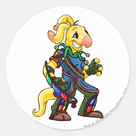 ルーアイランドチームキャプテン2 ラウンドシール (正面)