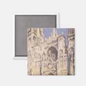 ルーアンカテドラル調和ブルー金ゴールドバイクラウドモネ マグネット (正面/裏面)