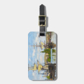 ルーアンクロード・モネでセーヌ河で航海する船 ラゲッジタグ (正面縦)