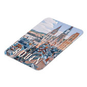 ルーアン写真ヴィンテージ マグネット (左側)