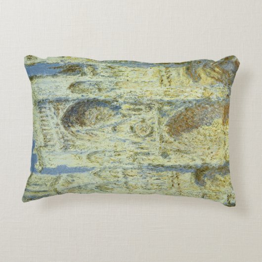 ルーアン大聖堂ウェストファサード日差しクロードモネ アクセントクッション (裏面)