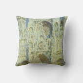 ルーアン大聖堂ウェストファサード日差しクロードモネ クッション (裏面)