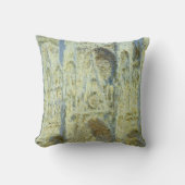 ルーアン大聖堂ウェストファサード日差しクロードモネ クッション (正面)