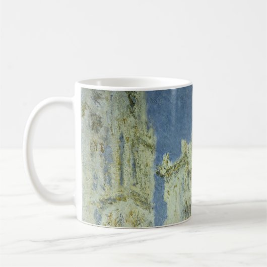 ルーアン大聖堂ウェストファサード日差しクロードモネ コーヒーマグカップ (左)