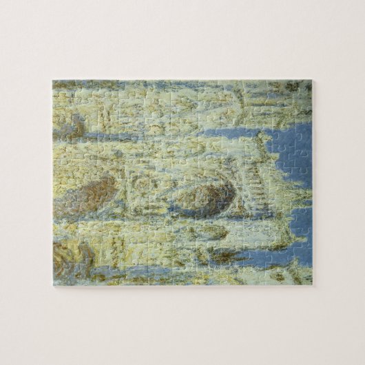 ルーアン大聖堂ウェストファサード日差しクロードモネ ジグソーパズル (横)